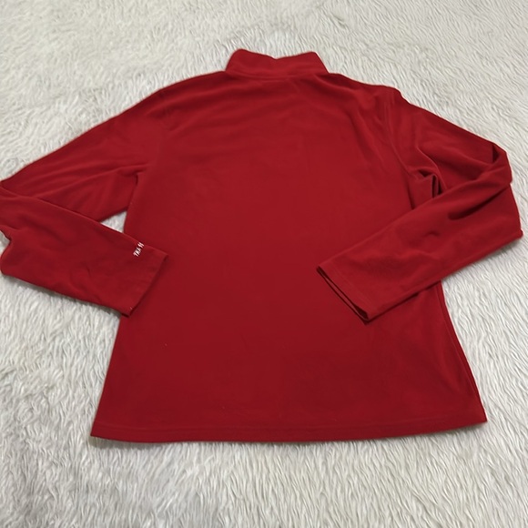 The north face TKA 100 red half zip fleece sweater size large - Picture 6 of 6